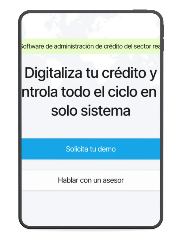 Website for credit management software