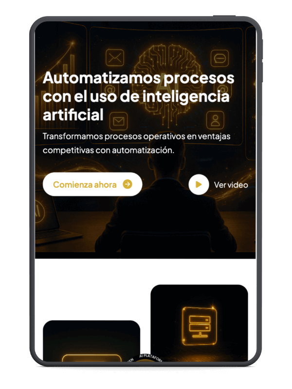 Web para empresa de automatización de procesos con inteligencia artificial desarrollado por Kualiti