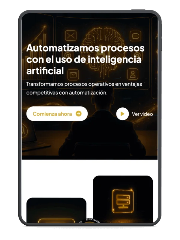 Website for an AI process automation company